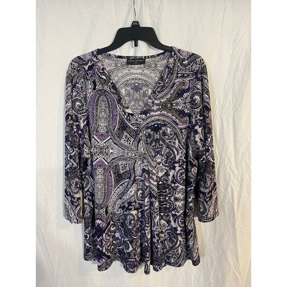 Lane Bryant 18/20 womens paisley top - Picture 1 of 4